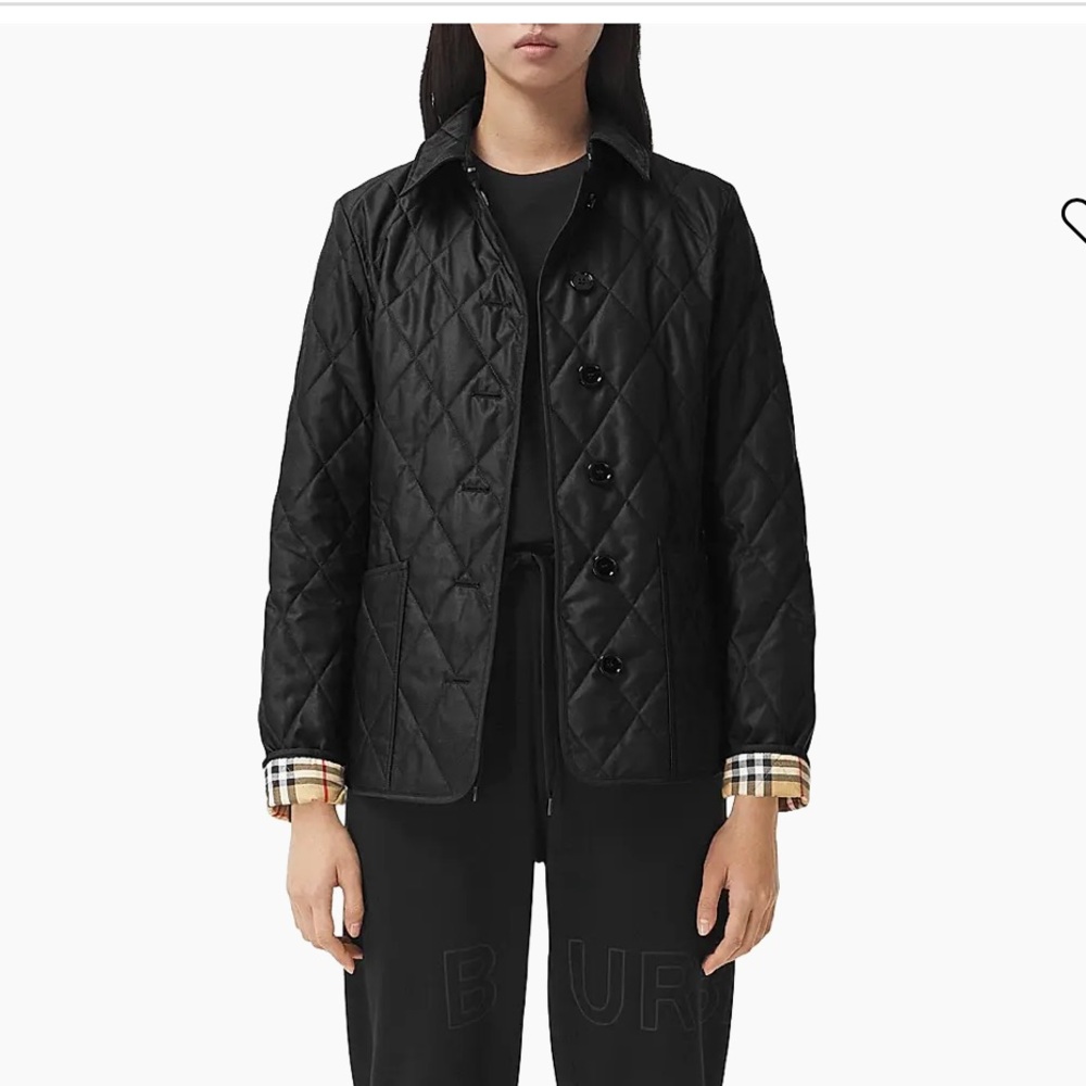 Burberry Black Quilted Jacket- Worn 1X
